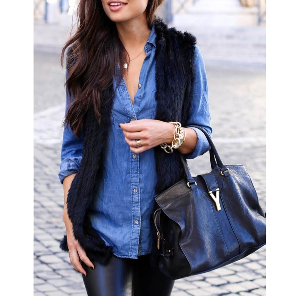 Love Token 100% Rabbit Fur Vest